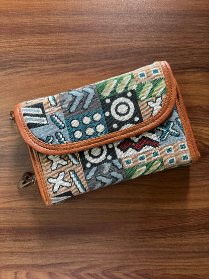 2 pockets  - Trendy & Beautiful Womens Wallet with Sling belt - 01