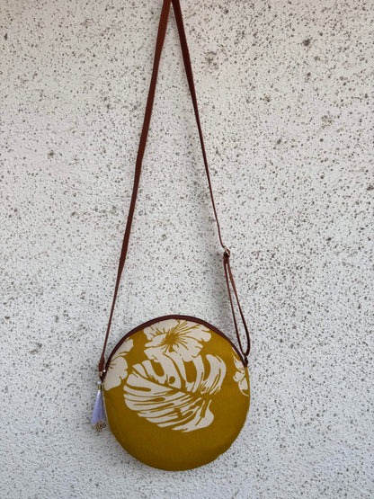 Swiss Cheese Yellow - Cute Round Sling bag