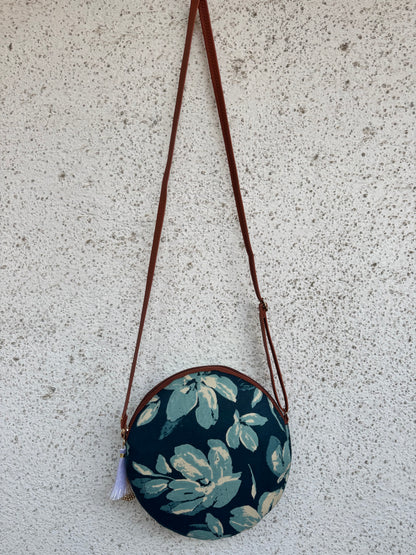Jasmine Peacock Blue Colour - Cute Round Sling bag