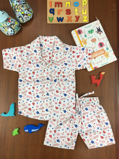 Kids Shirt & Short set - Boats & Pirates