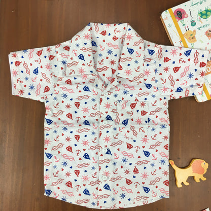 Kids Shirt & Short set - Boats & Pirates