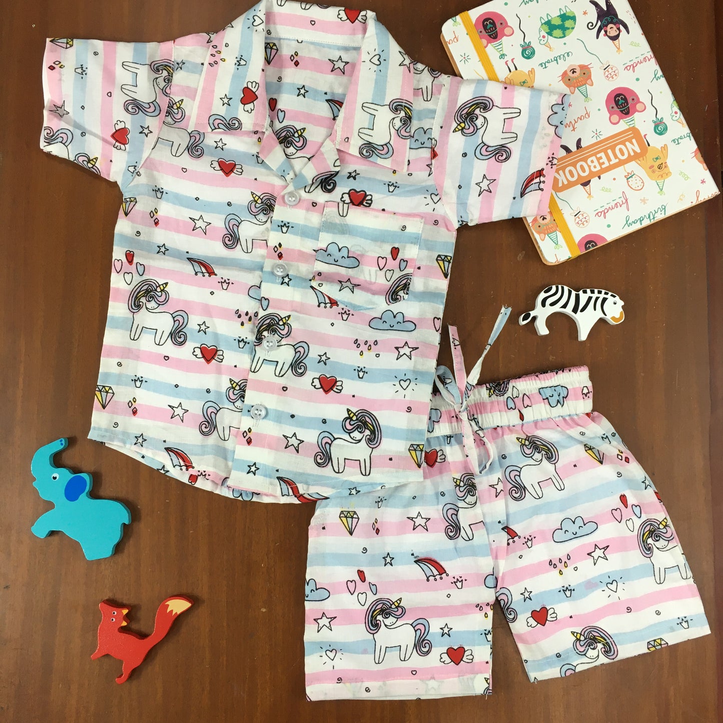 Kids Shirt & Short set - Dreamy Unicorn