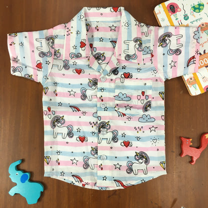 Kids Shirt & Short set - Dreamy Unicorn