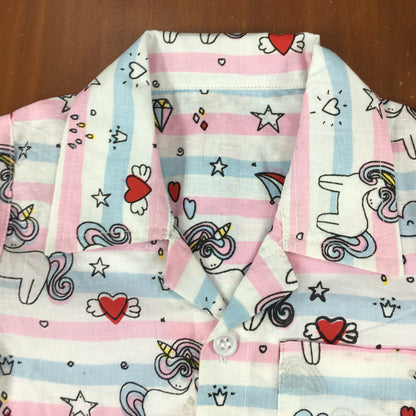 Kids Shirt & Short set - Dreamy Unicorn