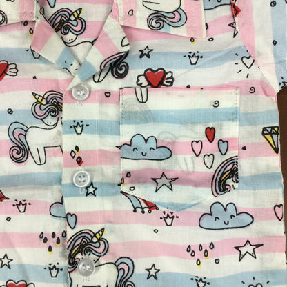 Kids Shirt & Short set - Dreamy Unicorn