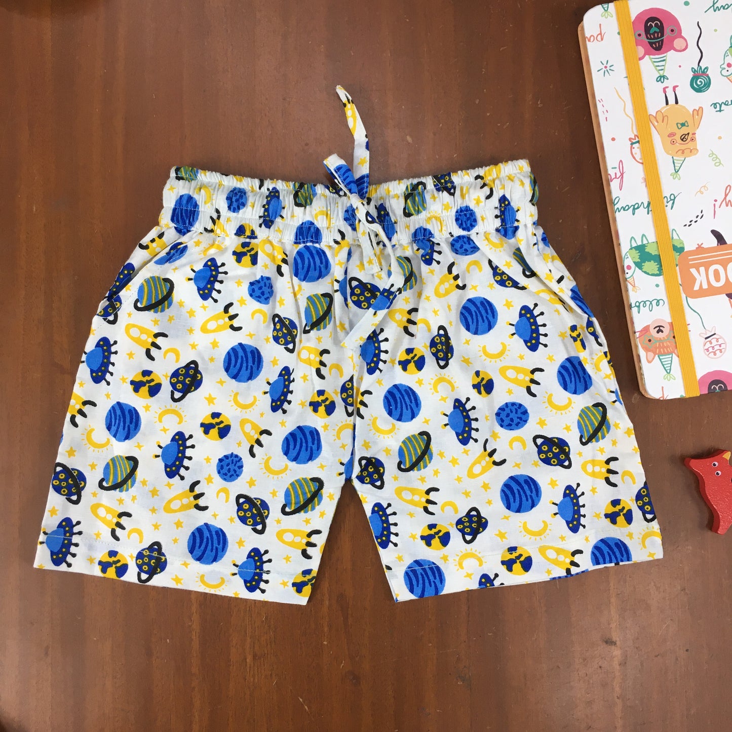 Kids Shirt & Short set - Blue Planet