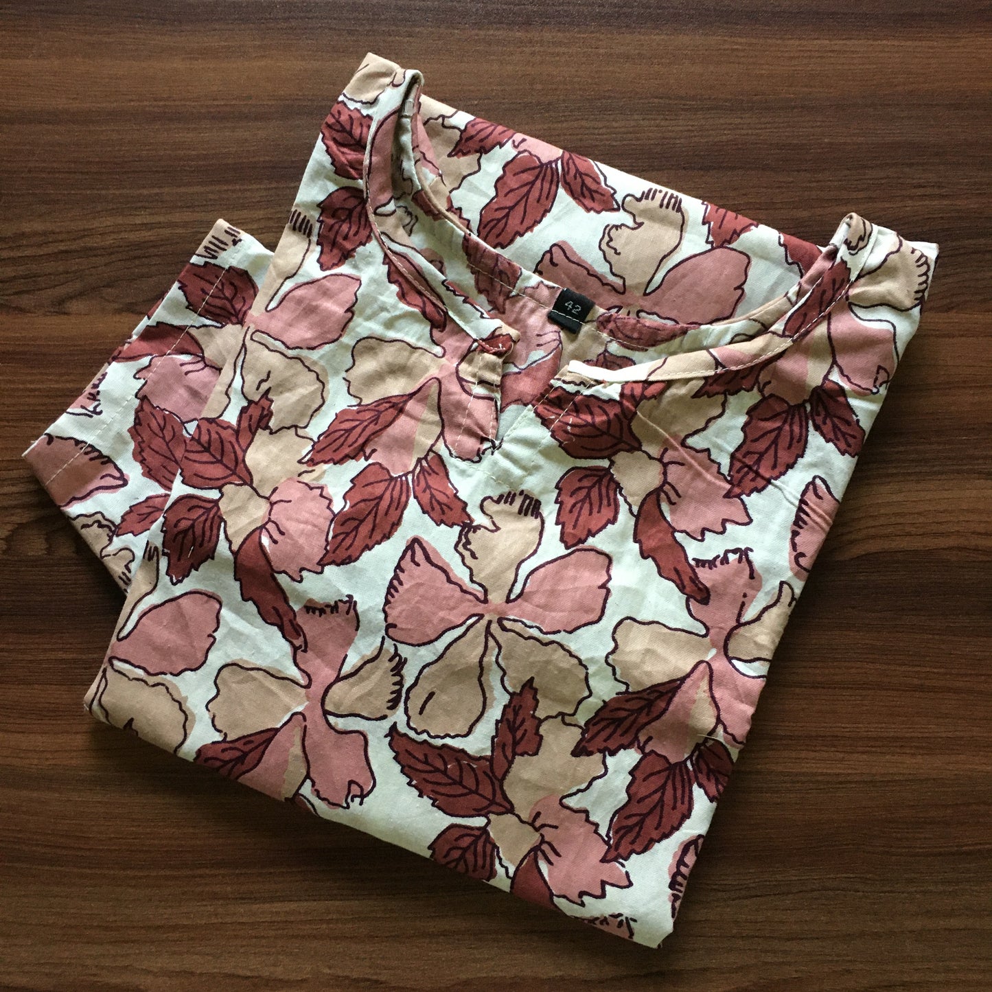 Flower & Leafs - Pink - Cord Set - Pure Cotton