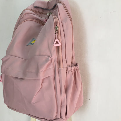 High Quality Korean Style Backpacks D no - 87 - Baby Pink Colour