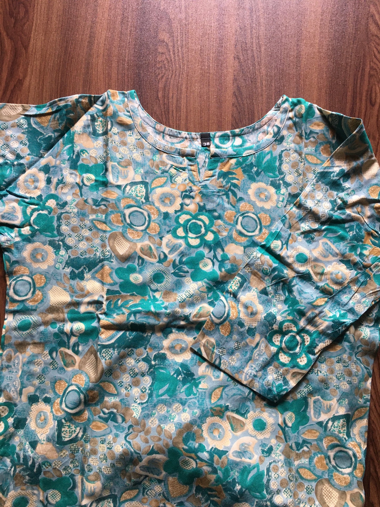 Sea Green White - Cord Set - Soft Rayon