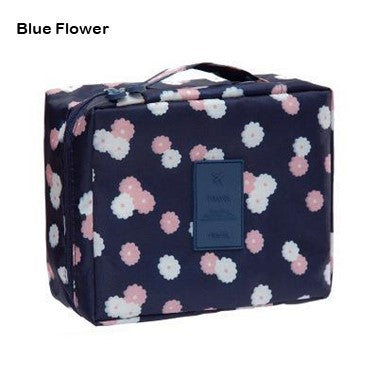 Essential Travel Pouch - Blue Flower