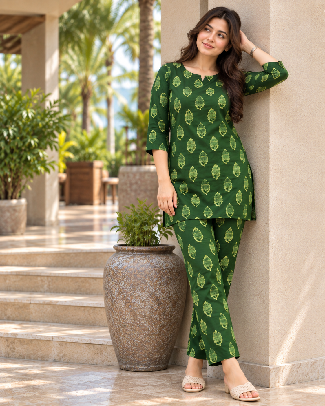 Shell Green - Cord Set - Pure Cotton