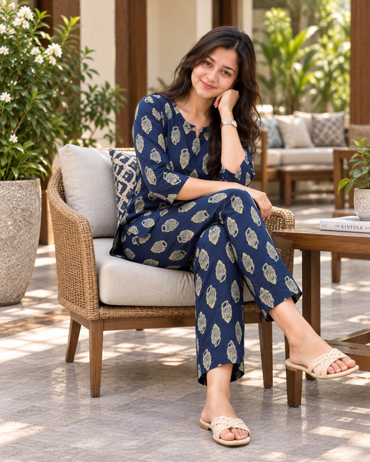 Shell Blue - Cord Set - Pure Cotton