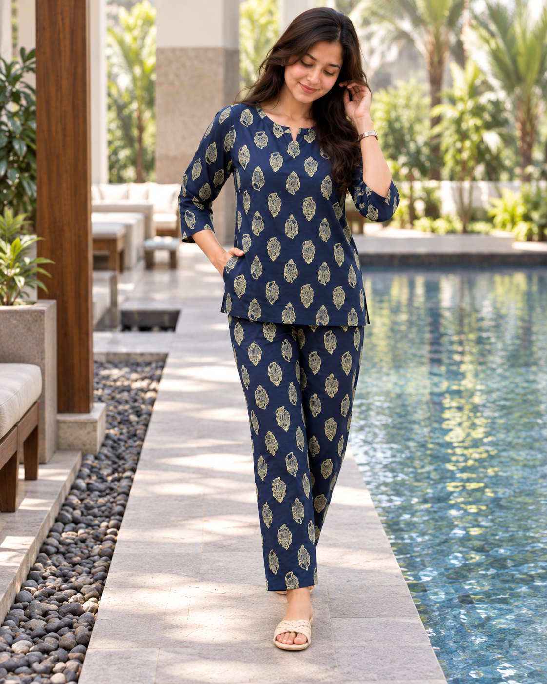 Shell Blue - Cord Set - Pure Cotton
