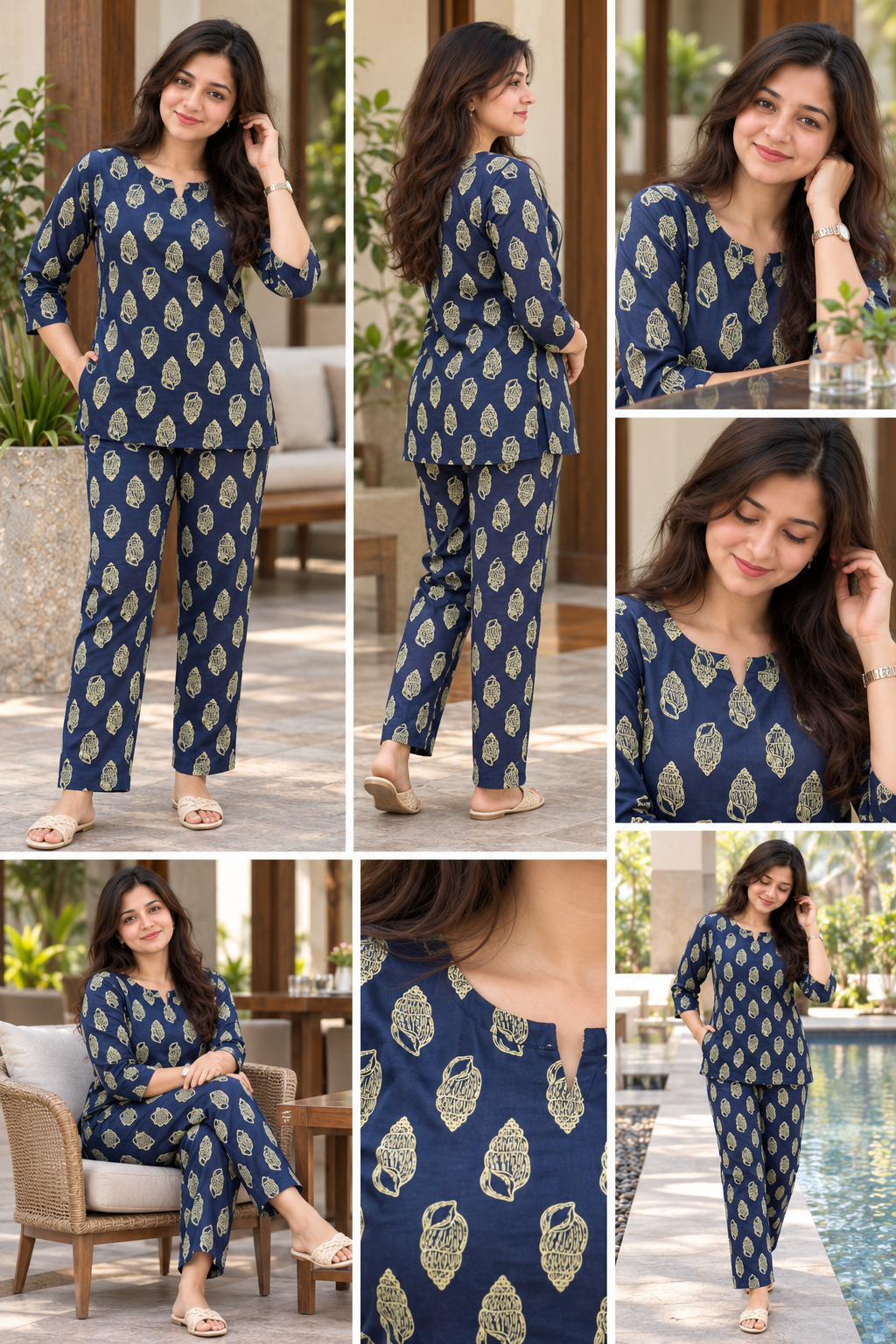 Shell Blue - Cord Set - Pure Cotton