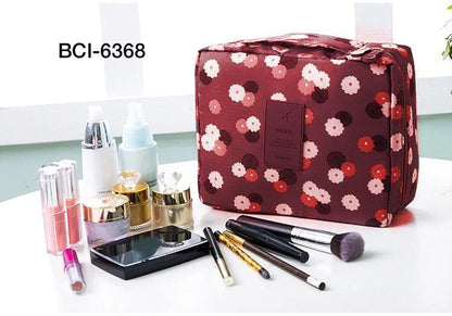 Essential Travel Pouch - Pink Polka Dots