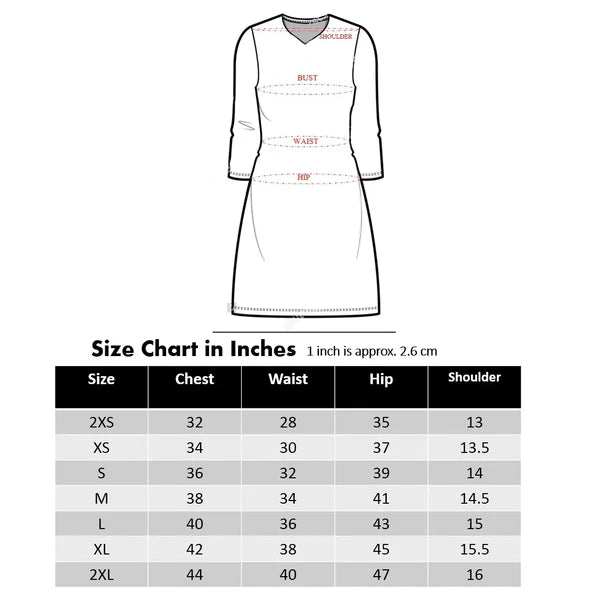 Red -Rose Design - Embroidery Kurti - Soft Rayon