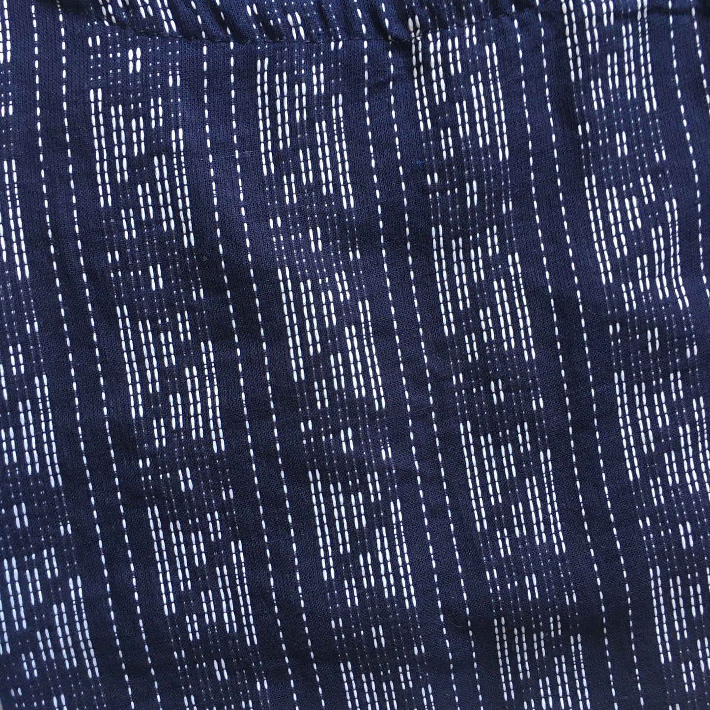 Blue Katha - Pure Cotton Sleeveless Kurti - with Extra Sleeves
