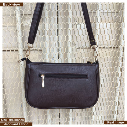AMARA - Shoulder Bag Cum Sling - Black Aztec