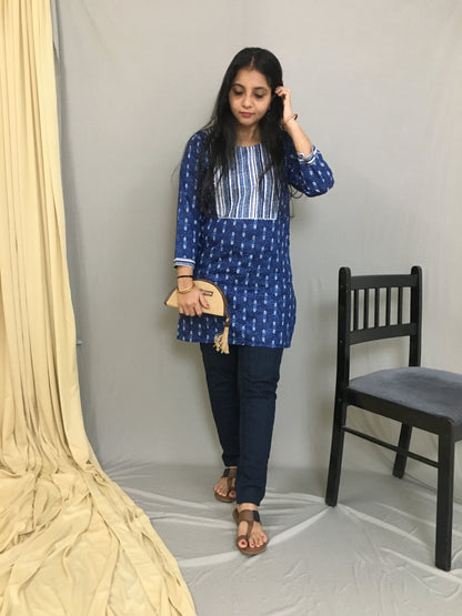 Blue Arrow - Dash - Short  Kurti  - Pure Cotton