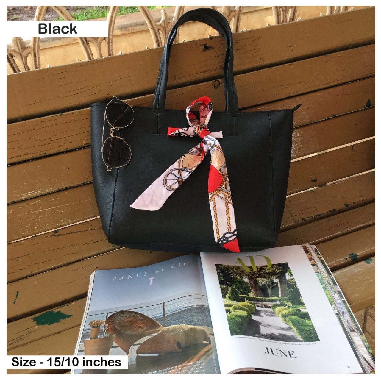 Medium size tote bag with Scarf